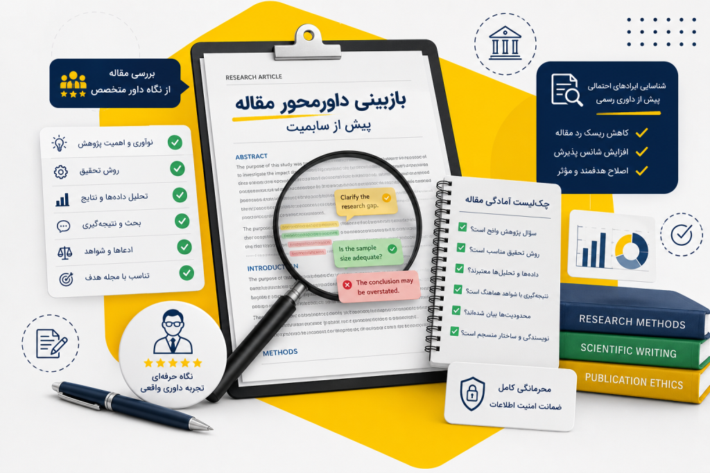 بازبینی داورمحور مقاله قبل از سابمیت چه کمکی می‌کند؟